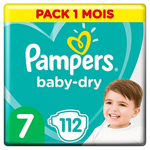 Pampers 81664580 pañal desechable Niño/niña 7 112 pieza(s) - Pañales desechables (Niño/niña, Tape diaper, 15 kg, Multicolor, Velcro, 12 h)