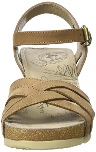 Panama Jack Vera Basics, Sandalias con Punta Abierta para Mujer, Marrón (Taupe), 41 EU