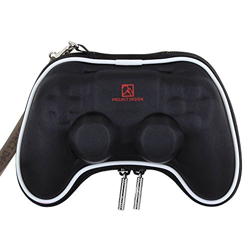 Pandaren® Caso duro bolsa de transporte airform para el Mando PS4 (negro)