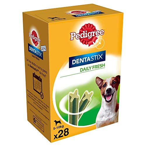 Pedigree Dentastix Fresh Snacks para Higiene Oral (Perro Pequeño 5-10 Kg) - 28 piezas, 440 g.