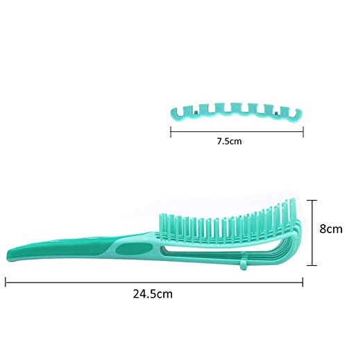 Peine cepillo desenredante fácil para cabello afro 3a a 4c