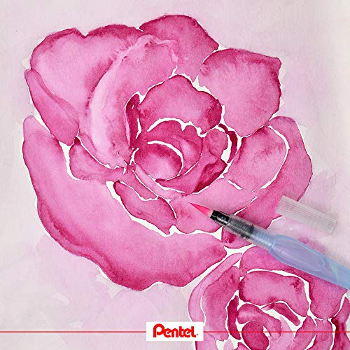 Pentel Aquash Brush - Pincel para acuarelar con depósito de agua (XFRH/1-F)