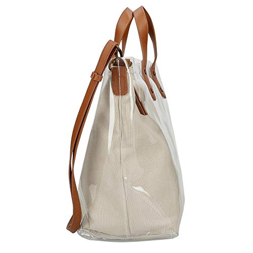 Pepe Jeans 7057321, Bolso Shopper Mujeres, Marrón, Media