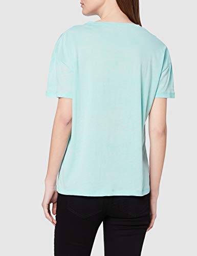 Pepe Jeans Camiseta, Azul (Pale Blue 506), Small para Mujer