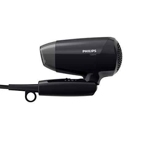 Philips Essential Care BHC010/10 secador Negro 1200 W - Secador de pelo (Negro, Con agujero en la empuñadura para colgar, 1,5 m, 1200 W, 220 V)