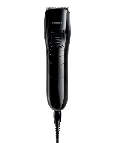 Philips QC5115/15 - Cortapelos silencioso con peine de 11 posiciones, Cuchillas de acero inoxidable, Uso con cable, Compacto y ligero