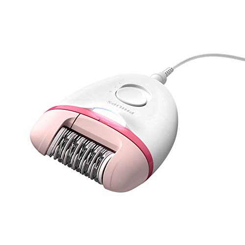 Philips Satinelle Essential - Depiladora (Rosa, Blanco, 15 V, Ergonómico)