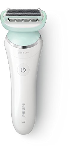 Philips SatinShave BRL160/00 - Afeitadora femenina con dos cuchillas, uso en seco y húmedo, sistema avanzado de afeitado