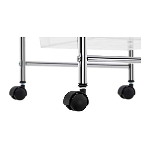 Physa Carrito para Cosméticos Carro De Peluquería Physa RR-23 (Bastidor Fabricado En Metal Cromado, Carga Máxima 28 kg, 4 Cajones)