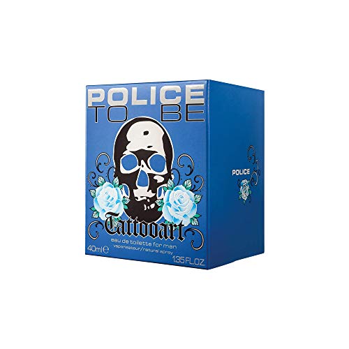 Police To Be Man Tattoo Art, Agua fresca - 40 ml.