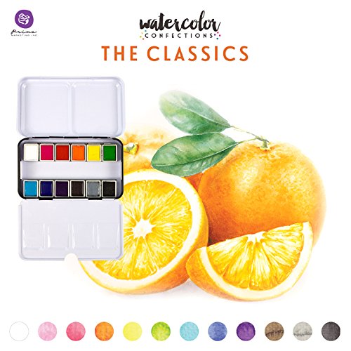 Prima Marketing Prima Confections de Debra Valencia Watercolor sartenes 1-The Classics