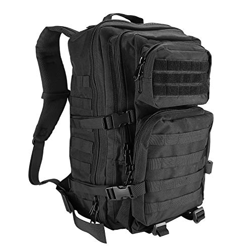 ProCase Mochila Táctica Militar 40L, Paquete de Asalto MOLLE de Gran Capacidad para Utilidad Militar, Bolsa de Emergencia de 3 Días para Caza Senderismo Acampada y Actividad al Aire Libre –Negro