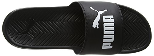 PUMA Popcat, Sandalias deslizantes Unisex Adulto, Negro (Black/Black/White), 38 EU