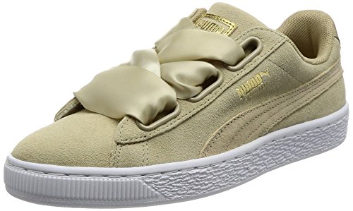 Puma Suede Heart Safari, Zapatillas para Mujer, Beige (Beige 364083/01), 38 EU