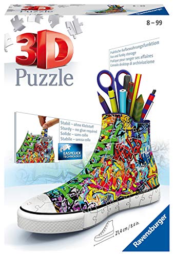 Ravensburger Sneaker Graffiti Print puzle 3D - Puzles 3D (108 Pieza(s), Arte, 8 año(s), Niño/niña, De plástico, 210 mm)