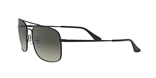 Ray-Ban 0RB3611 Gafas de sol, Matte Black, 59 Unisex