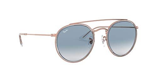 Ray-Ban 0RB3647N, Gafas de Sol Unisex Adulto, Transparente (Bronze Copper/Light Blue Gradient), 51