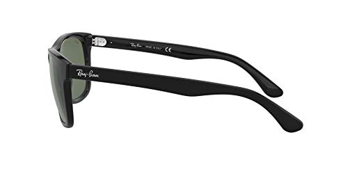 Ray-Ban 0rb4181 601 58 Gafas de sol, Shiny Black, 57 para Hombre