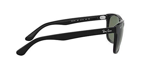 Ray-Ban 0rb4181 601 58 Gafas de sol, Shiny Black, 57 para Hombre