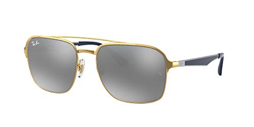 Ray-Ban 3570 Gafas de sol, Gold, 58 Unisex-Adulto