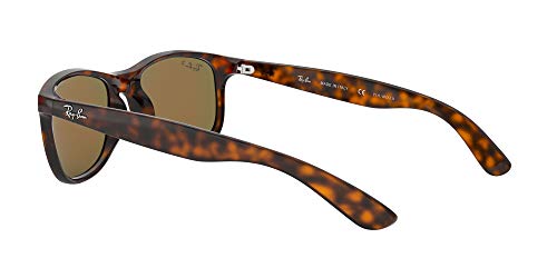 Ray-Ban Andy Gafas de sol, Shiny Havana, 55 para Hombre