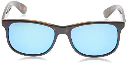 Ray-Ban Andy Gafas de sol, Shiny Havana, 55 para Hombre