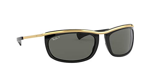 Ray-Ban Olympian I RB2319-901/58 Gafas de sol, Negro/Oro, 62 Unisex