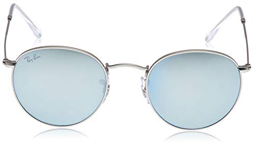 Ray-Ban RB 3447 Gafas de sol, Matte Silver, 50 para Hombre