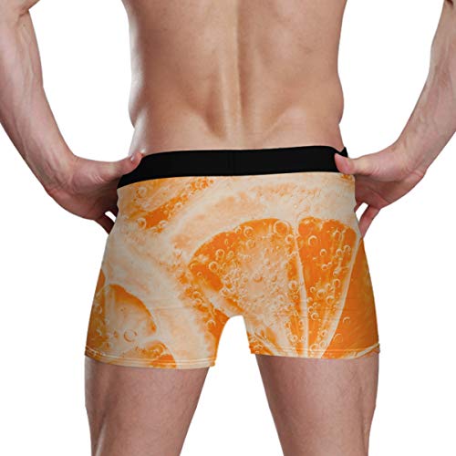 REFFW Calzoncillos para Hombre Estuche Boxer con Tronco de toronja y Pomelo Naranja limón