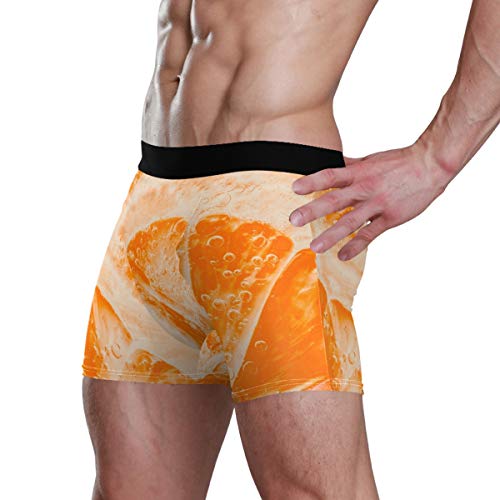 REFFW Calzoncillos para Hombre Estuche Boxer con Tronco de toronja y Pomelo Naranja limón