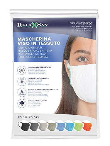 Relaxsan - Set 3 [Verde] Bandas filtrantes Rostro Boca Nariz Lavables Reutilizables absorbentes Tejido bacteriostático