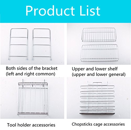 Removable Especiero Rack Organizador apilable Chickwin genial para organizar sus especias Condimento para armarios de cocina, artesanías, maquillaje, rack de almacenamiento (C)