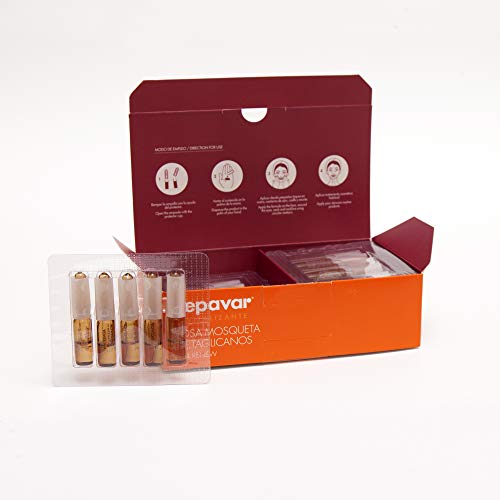 Repavar METAGLICANOS Cellrenew  Serum facial regenerador con Rosa mosqueta. 30 Ampollas monodosis