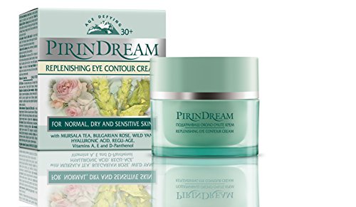 Replenishing Eye-Contour Cream - Against Dark Shadows, Wrinkles & Eye-Bags - With Wild Yam & Hyaluronic Acid - Not Tested on Animals - 25ml