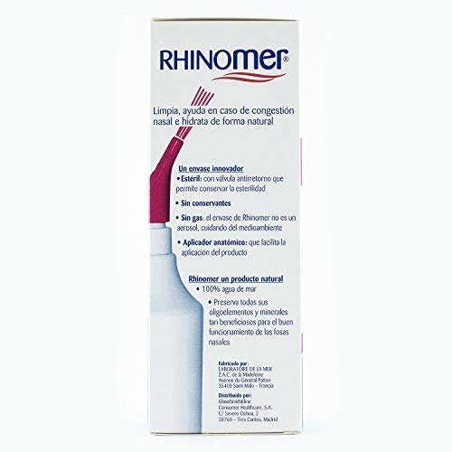 Rhinomer - Spray Nasal de Agua de Mar - Fuerza Fuerte 3 - Para Adultos y Niños mayores de 6 años - 135 ml