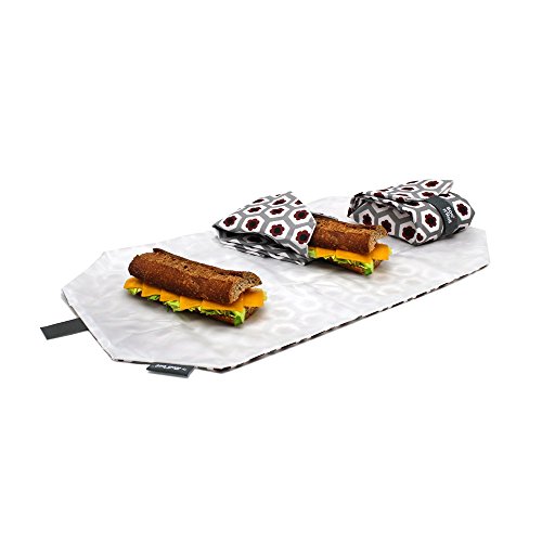 Roll'eat - Boc'n'Roll Tiles Bolsa Merienda Porta Bocadillos Ecológica y Reutilizable sin BPA, Born