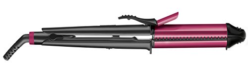 Rowenta CF4512 Fashion Stylist 3 en 1 - Planchas de Pelo, Multistyler con 3 Funciones para Alisar, Rizar o Moldear con Recubrimiento Cerámico, Generador de Iones y Dos Temperaturas Ajustables