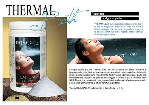 Sali termali para Spa, Jacuzzi y Piscina. Thermal Bath salium 1 kg. Producto Ideal para piscina y Spa Jacuzzi de cualquier marca (Jacuzzi, Teuco, Grass, hafro, dimhora, etc.) envío immediata