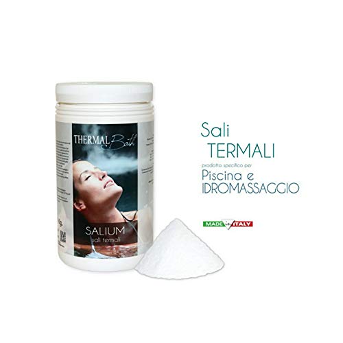 Sali termali para Spa, Jacuzzi y Piscina. Thermal Bath salium 1 kg. Producto Ideal para piscina y Spa Jacuzzi de cualquier marca (Jacuzzi, Teuco, Grass, hafro, dimhora, etc.) envío immediata