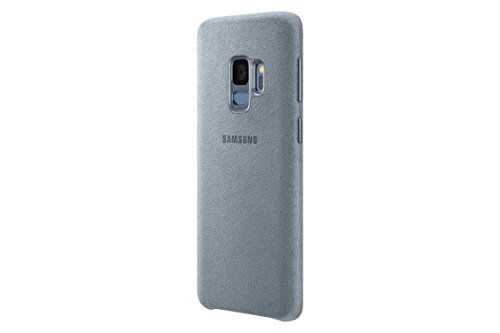 Samsung Alcantara  EF-XG960AMEGWW– Funda para Galaxy S9, Azul (Mint)