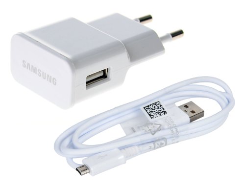 SAMSUNG ETA-U90EWE - Cargador para móvil (Micro USB, 2000 mAh, 240 V), Color Blanco