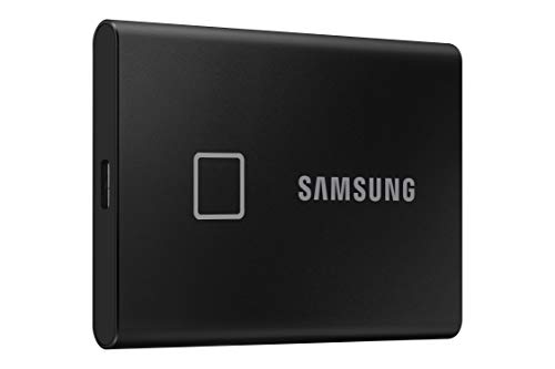 Samsung T7 Portable SSD de 1 TB (USB 3.2 Gen.2, hasta 1.050 MB/s) Negro Metálico