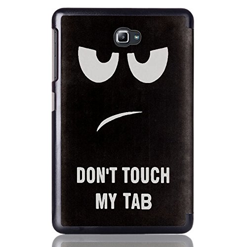 Samsung Tab A T580N Funda,Galaxy Tab A 10.1 Cover - Ultra Slim Carcasa Protección de PU Cuero Funda con Stand Función para Samsung Galaxy Tab A 10.1 Pulgadas (2016) SM-T580N / T585N Tablet,Dont touch