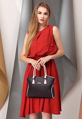 SDINAZ Bolsos de Mano Mujer Bolsos Bandolera Moda 6piezas Bolsos Totes Shoppers y Bolsos de Hombro Billetera