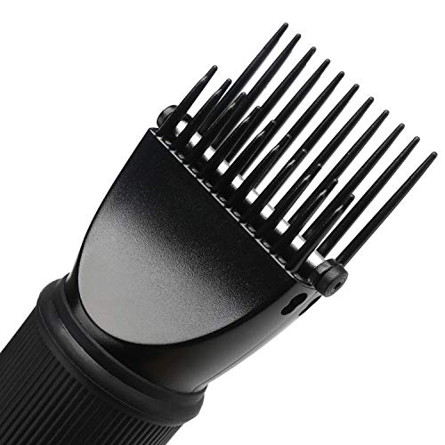 Secador de cabello, accesorio para peine, Segbeauty, soplador de cabello, concentrador, boquilla, cepillo, peluquería, herramienta para el alisado, desenredado fino, ondulado, rizado - Negro