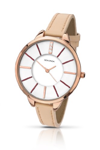 SEKONDA 2013.27 - Reloj de Cuarzo para Mujeres, Color Beige