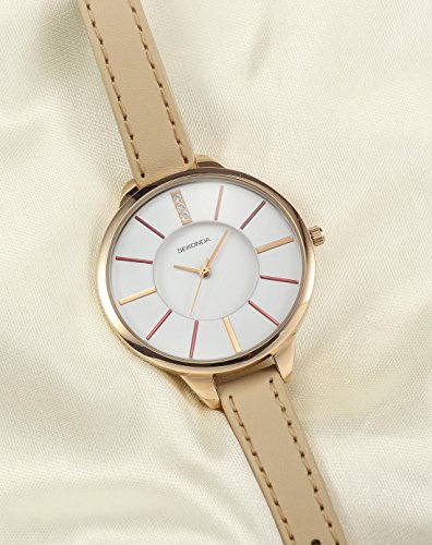 SEKONDA 2013.27 - Reloj de Cuarzo para Mujeres, Color Beige