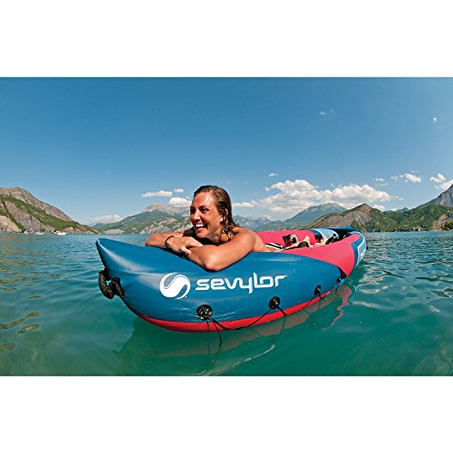 Sevylor Tahiti Plus 2 + 1 hombre canoa canadiense Kayak inflable de mar, 361 x 90 cm