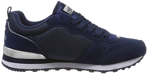 Skechers Women's RETROS-OG 85-GOLDN GURL Trainers, Blue (Navy Suede/Mesh/Nylon/Silver Trim Nvy), 8 UK (41 EU)