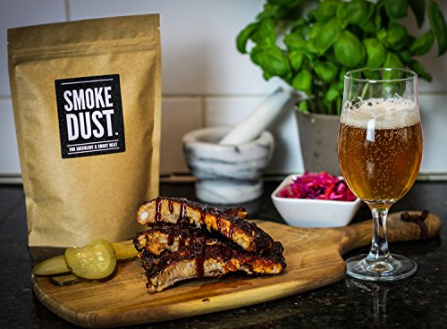 Smoke Dust – Condimento para todos los usos, barbacoa y marinado seco – de “Nifty Kitchen” – Paquete grande (225 gr)